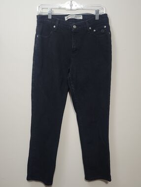 Vintage Harley Davidson Black Straight Leg Jeans 90s Biker Edgy Motorcycle Grung